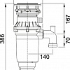 Измельчитель пищевых отходов Franke Turbo Elite Slimline TE-75S 134.0607.344