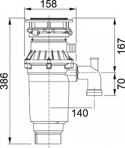 Измельчитель пищевых отходов Franke Turbo Elite Slimline TE-75S 134.0607.344