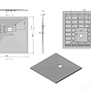 Душевой поддон Vincea VST-4SR9090G 90x90
