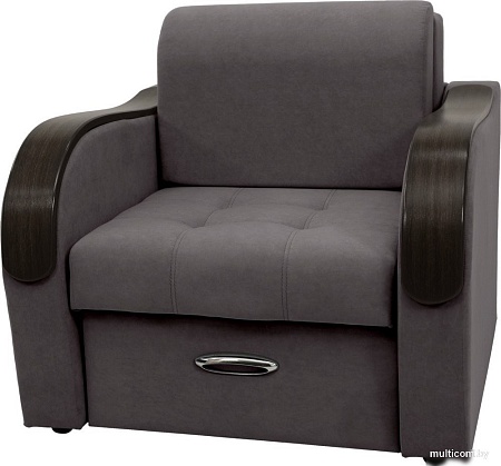 Кресло Сириус Лидер-1 ППУ 105x110 (Eva 24 велюр темно-серый)