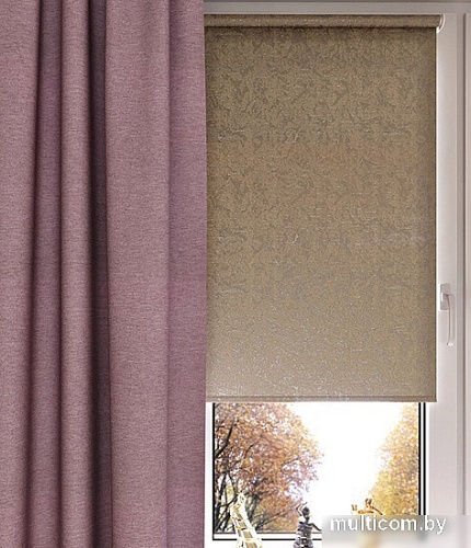 Рулонные шторы Legrand Фрост 61.5x175 (бежево-серый)