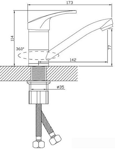 Смеситель Diadonna D80-448111