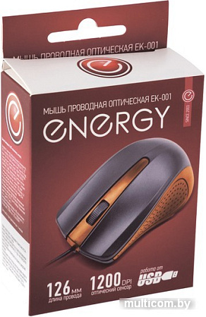 Мышь Energy EK-001 (черный/оранжевый)