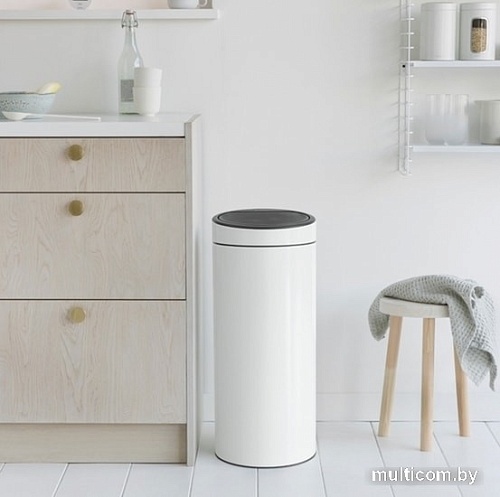 Brabantia Touch Bin New 30 л (белый)