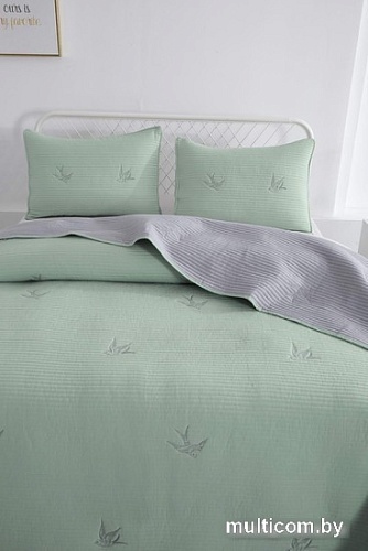 Набор текстиля для спальни Sofi De MarkO Жаклин 230х250 Пок-Жк-230х250з (зеленый)