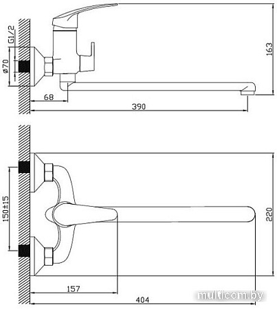 Смеситель Diadonna D80-222112