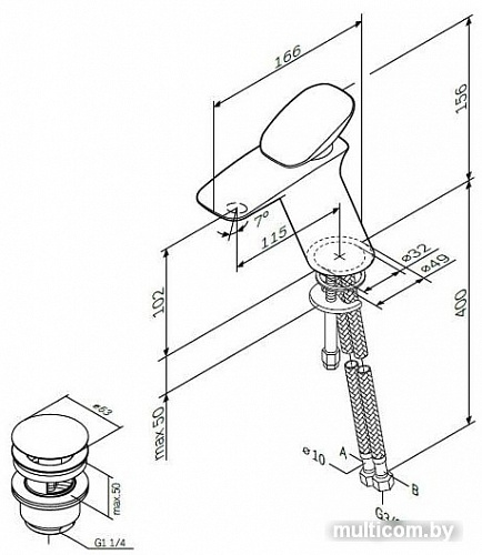 Смеситель AM.PM Spirit V 2.0 F70A82100