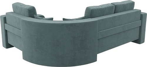 Угловой диван Mebelico Кембридж угловой 108811 (правый, велюр, бирюзовый)