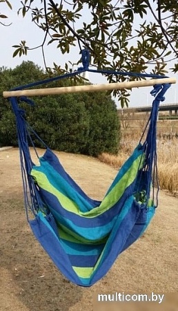 Кресло-гамак Sipl 100x90 см (синий/зеленый)