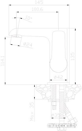 Смеситель Rossinka Silvermix W35-11