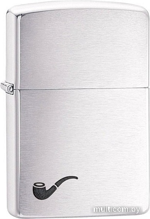 Зажигалка Zippo Pipe Brushed Chrome 200PL-000063