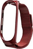 Ремешок Xiaomi Milanese Magnetic для Mi Band 3 (винный)