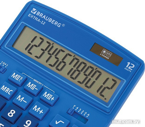 Бухгалтерский калькулятор BRAUBERG Extra 12-BU 250482 (синий)