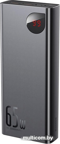Портативное зарядное устройство Baseus Adaman Metal Digital Display PPIMDA-D01 20000mAh (черный)