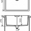 Кухонная мойка Tolero Loft TL-580 (черный)