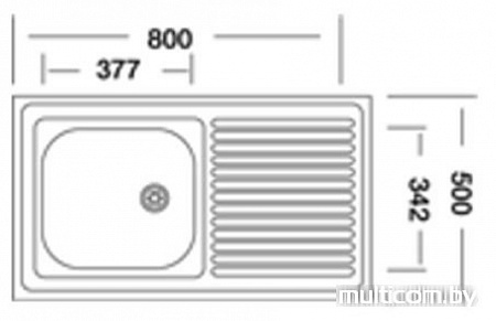 Кухонная мойка КромРус S 416 RUS