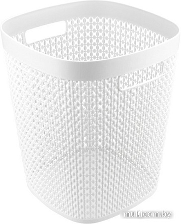 Корзина для бумаг Idea Пирула 10 л (белый)