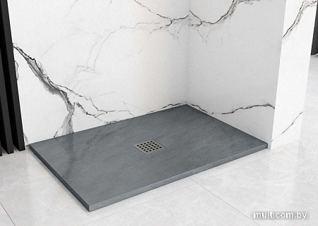 Душевой поддон Rea Rock 120x80 (серый)