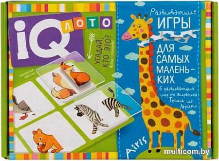 Развивающая игра Айрис-Пресс IQ Лото. Угадай, кто это? Найди половинку 27223