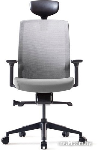 Кресло Bestuhl J1 Black Pl с подголовником (серый)
