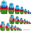 Развивающая игра Брестская Матрешка С букетом луговых цветов (набор 7 шт)