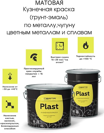 Эмаль Certa Plast 10 кг (белый)