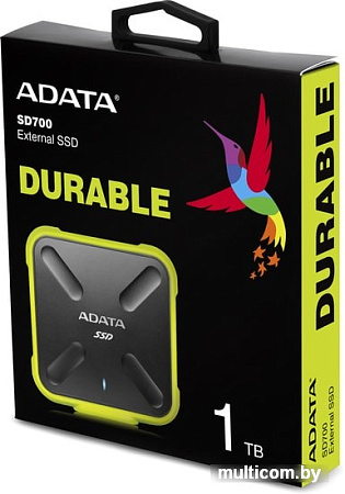 Внешний накопитель A-Data SD700 ASD700-1TU31-CYL 1TB (желтый)
