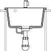 Кухонная мойка GranFest QUARZ GF-UR-644 (белый)