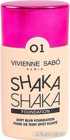 Тональный крем Vivienne Sabo Shaka Shaka с натуральным блюр-эффект (тон 01 светло-бежевый)
