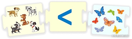 Мозаика/пазл Робинс Пазлы. Учимся сравнивать