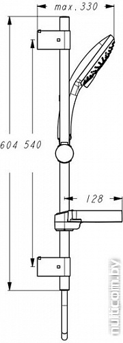 Душевой гарнитур Ideal Standard IdealRain Cube [B0008AA]