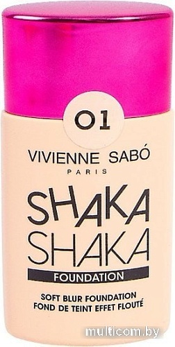 Тональный крем Vivienne Sabo Shaka Shaka с натуральным блюр-эффект (тон 01 светло-бежевый)