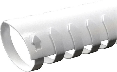 Пластиковая пружина для переплета РеалИСТ Пластик 32 мм (белый)