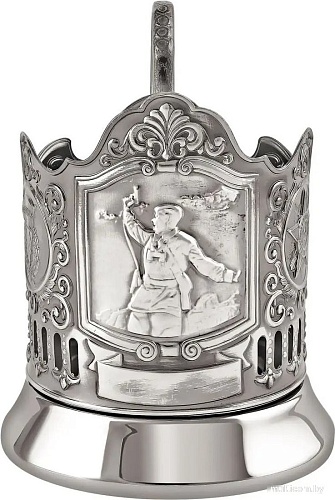 Подстаканник Кольчугинский мельхиор Комбат С7112