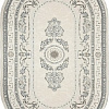 Ковер для жилой комнаты Bossan Rome 1754A-KGRI-BEJ-OVAL 1.4x2 м