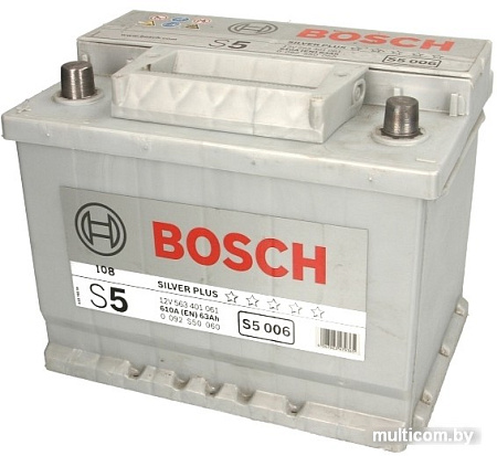 Автомобильный аккумулятор Bosch S5 006 (563401061) 63 А/ч