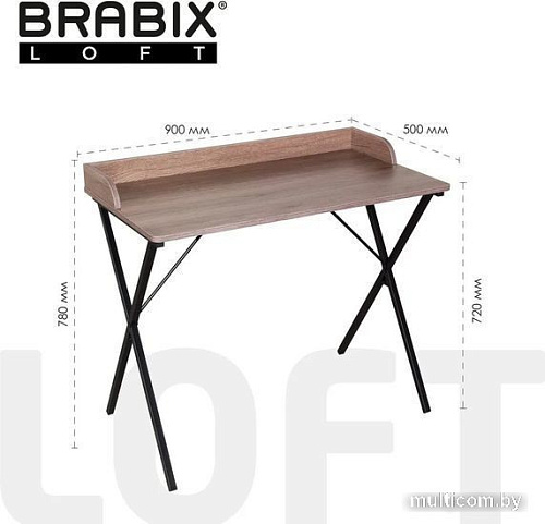 Стол для ноутбука Brabix Loft Cd-008 641863 (дуб мореный)