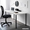 Письменный стол Ikea Линнмон/Адильс (белый/черный) [192.468.08]