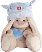 Мягкая игрушка Зайка Ми В голубой шапке с сердечком SidX-074