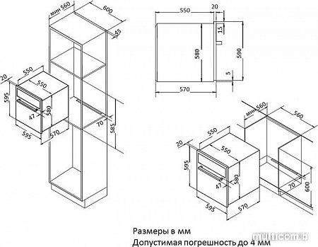 Духовой шкаф Korting OKB 8101 N Steam