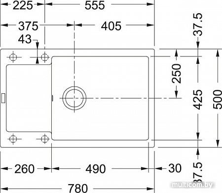 Кухонная мойка Franke Maris MRG 611 D (оникс)