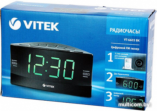 Радиочасы Vitek VT-6603 BK