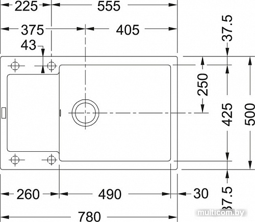 Кухонная мойка Franke Maris MRG 611 D (оникс)