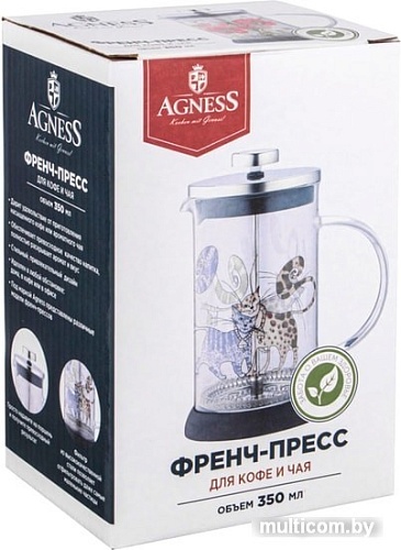 Френч-пресс Agness Прованс Лимоны 894-118