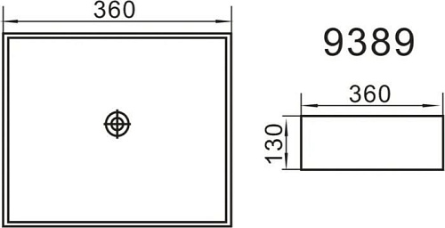 Умывальник Axus 36 9389