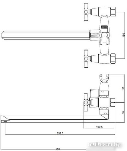 Смеситель Voda Turn TRN31