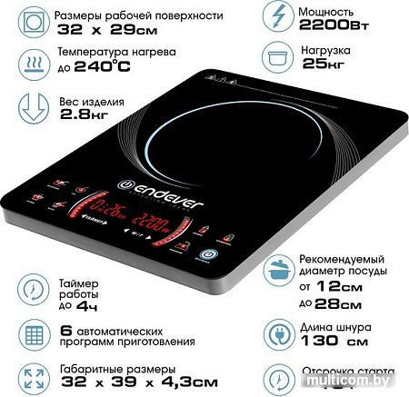 Настольная плита Endever Skyline IP-59