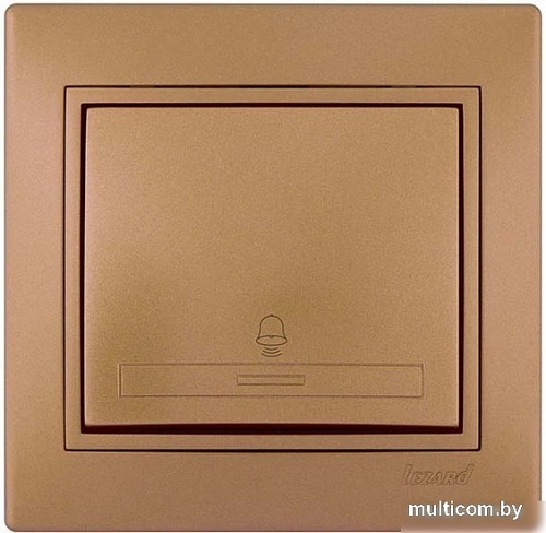 Кнопка без фиксации Lezard Mira 701-1313-103 (матовое золото)