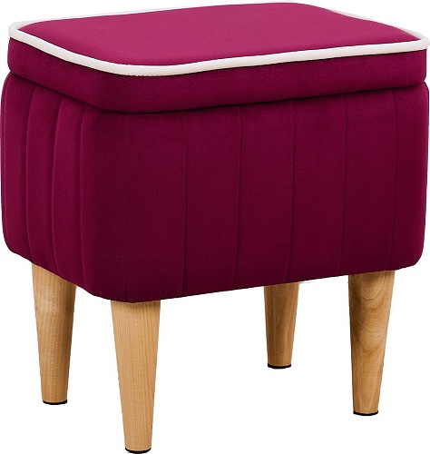 Пуфик Mio Tesoro Амма с ящиком для хранения (винный №63)