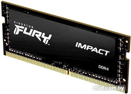 Оперативная память Kingston FURY Impact 16GB DDR4 SODIMM PC4-25600 KF432S20IB/16
